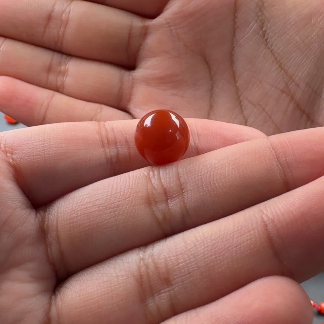 南红玛瑙未镶嵌圆珠11.6mm