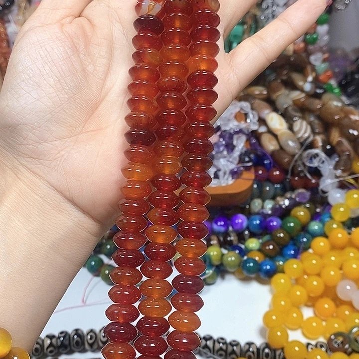 未镶嵌玛瑙/玉髓珠宝半成品玛瑙飞碟卡12mm短款