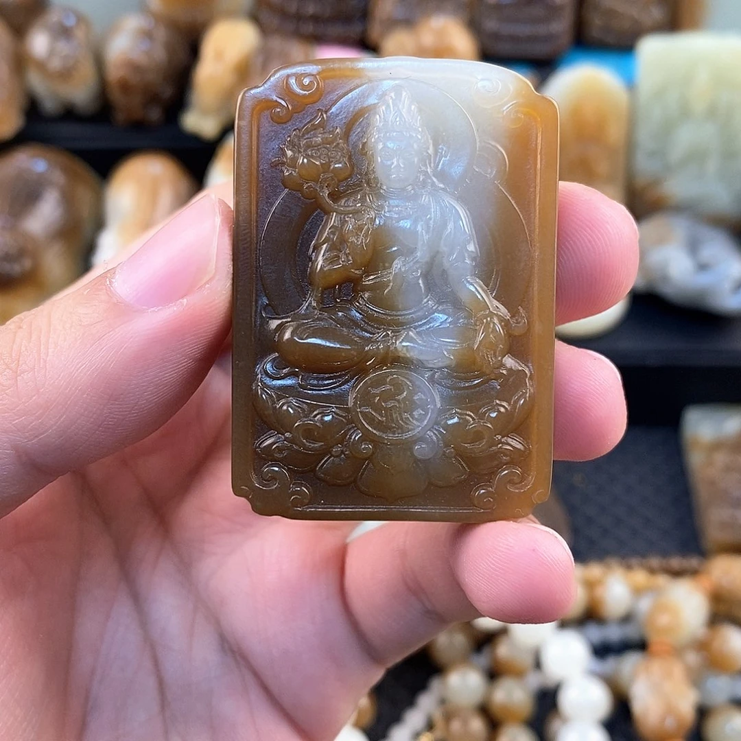 和田玉未镶嵌挂件