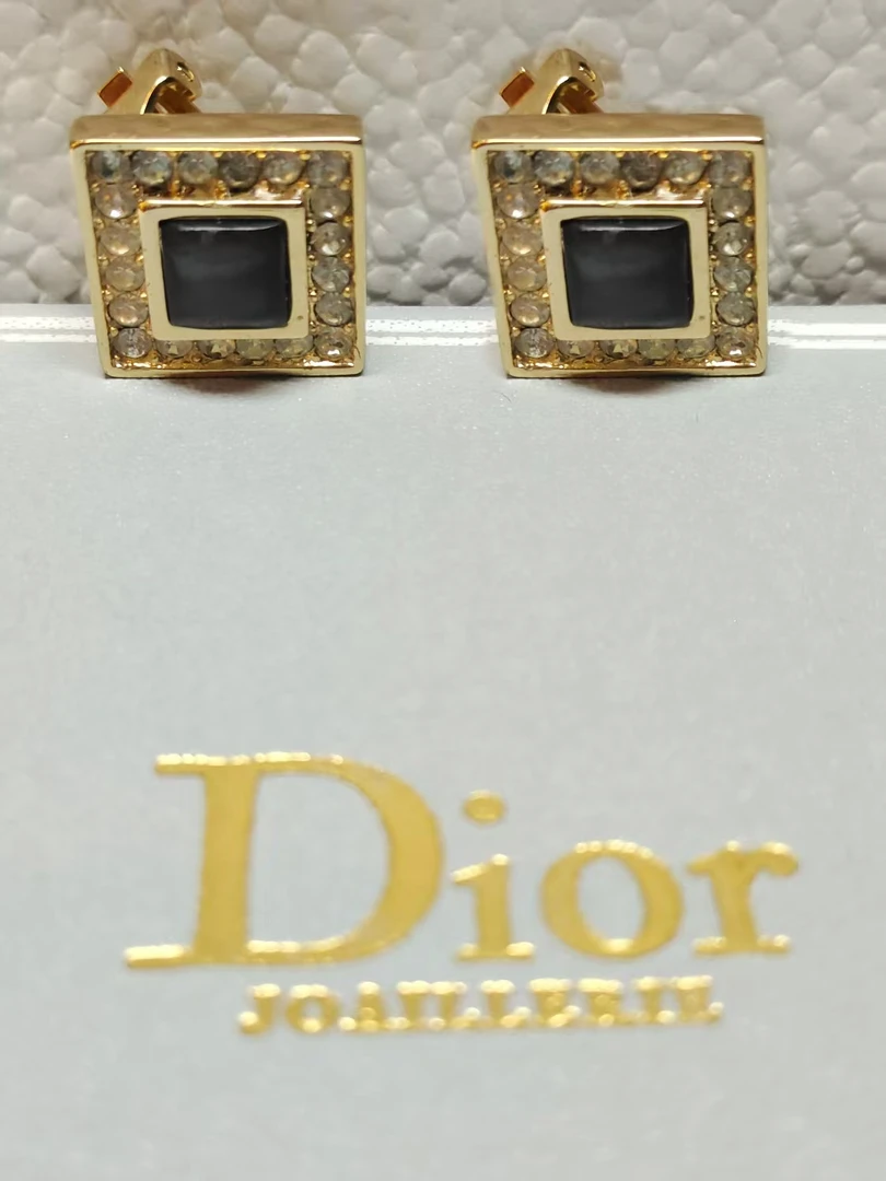 99新 DIOR/迪奥 Dior中古书本款流沙耳夹/气质时尚百搭/香选