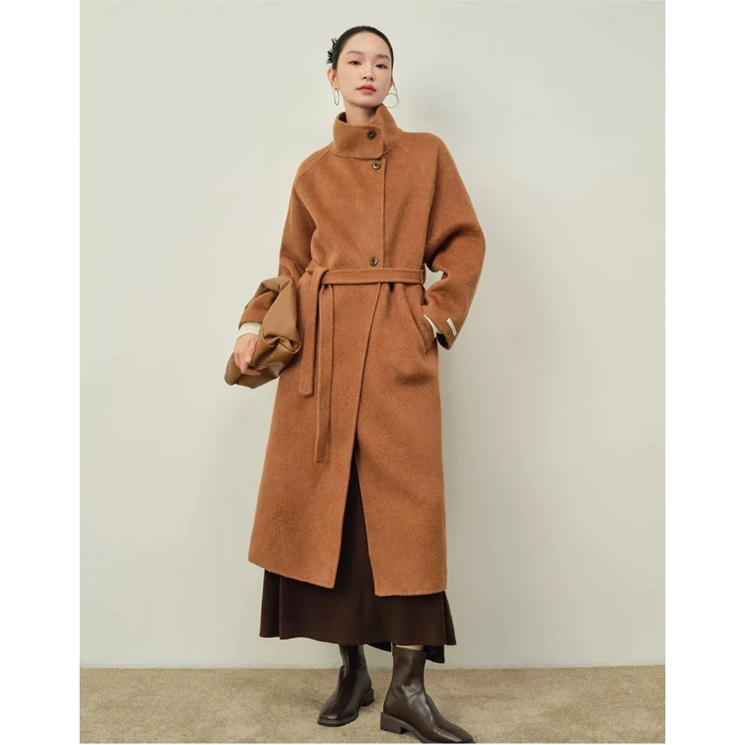 【小辣椒专属】新款高级简约时尚G羊大衣5122