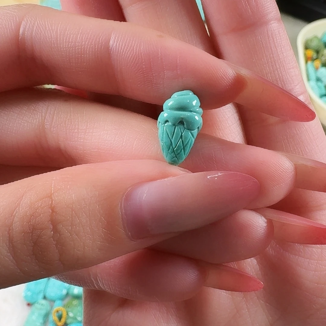 绿松石未镶嵌吊坠(不含链)冰激凌