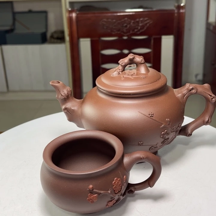 茶壶紫砂紫砂花茶