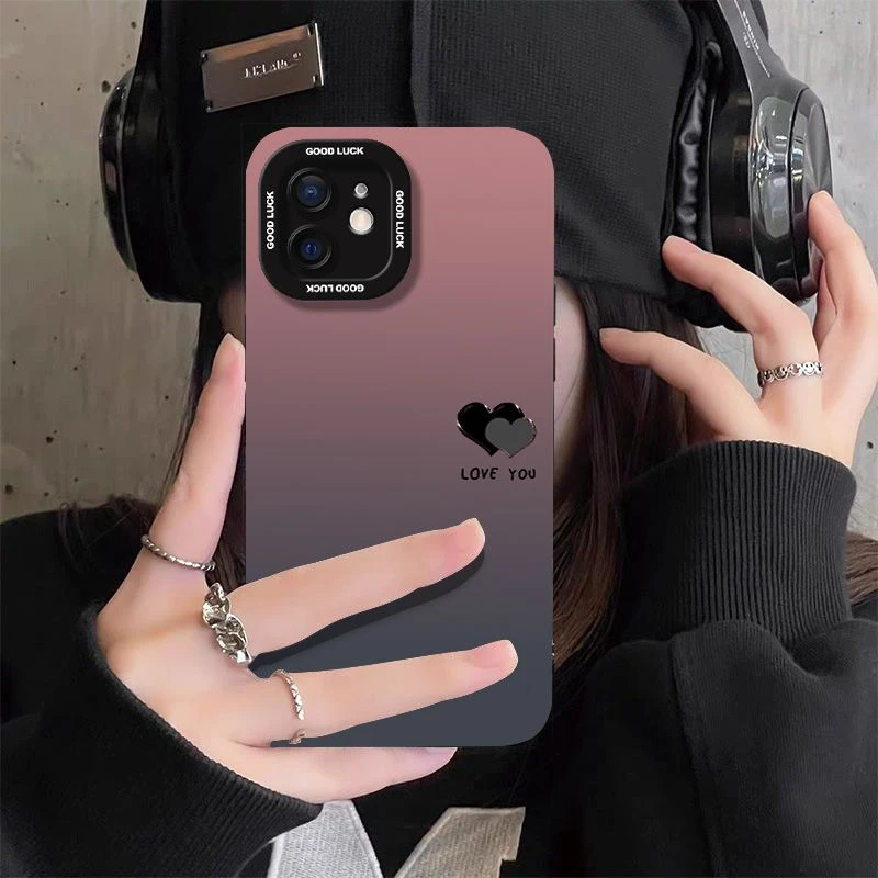 适用OPPOReno15pro手机壳新款reno14pro简约13保护套渐变爱心高级