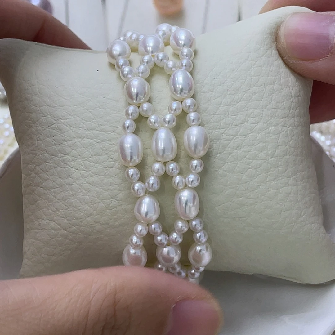 淡水珍珠手绳银S925镶嵌