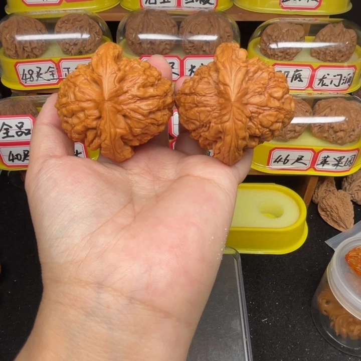 把件文玩核桃1号49尺全品龙鼎粗棱沉手