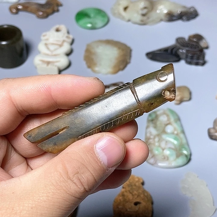 和田玉未镶嵌颈饰84