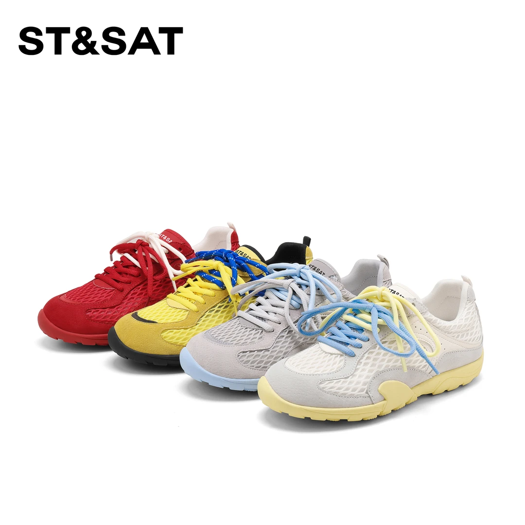 St&Sat/星期六夏季时尚休闲鞋透气女德训鞋休闲鞋东方洛可可休闲