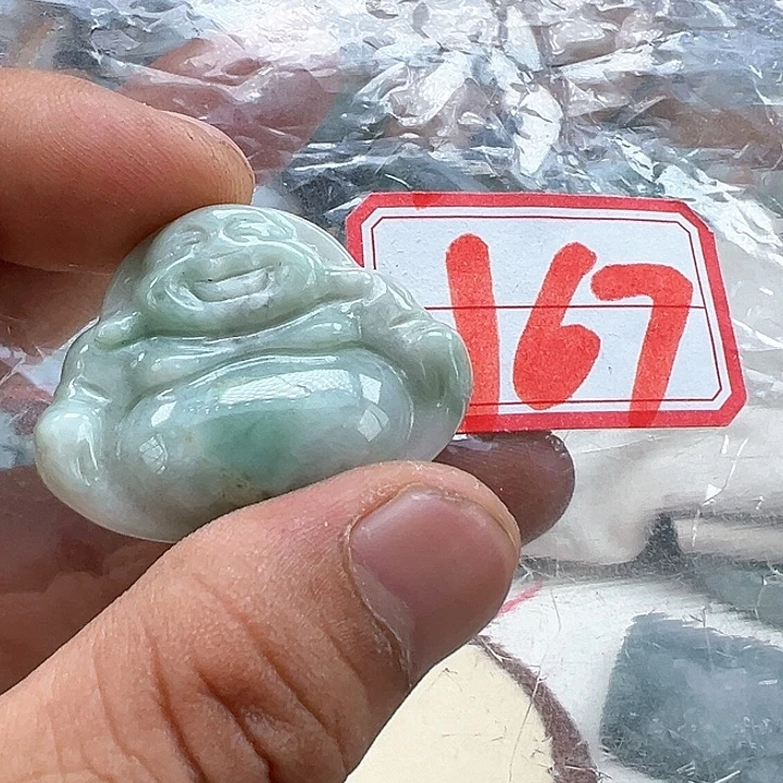 翡翠未镶嵌颈饰@****）