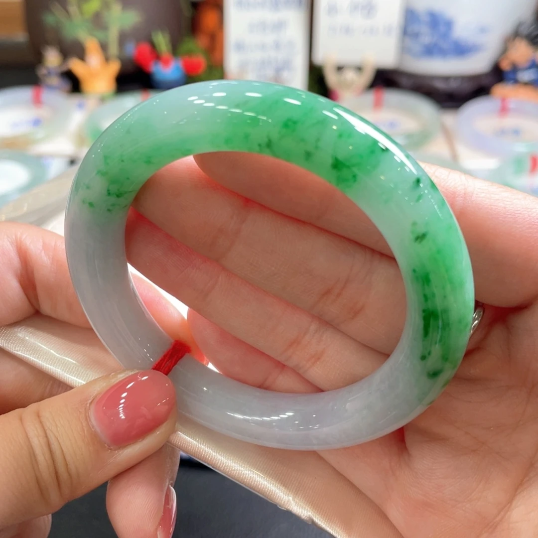 翡翠未镶嵌手镯52圈 2号