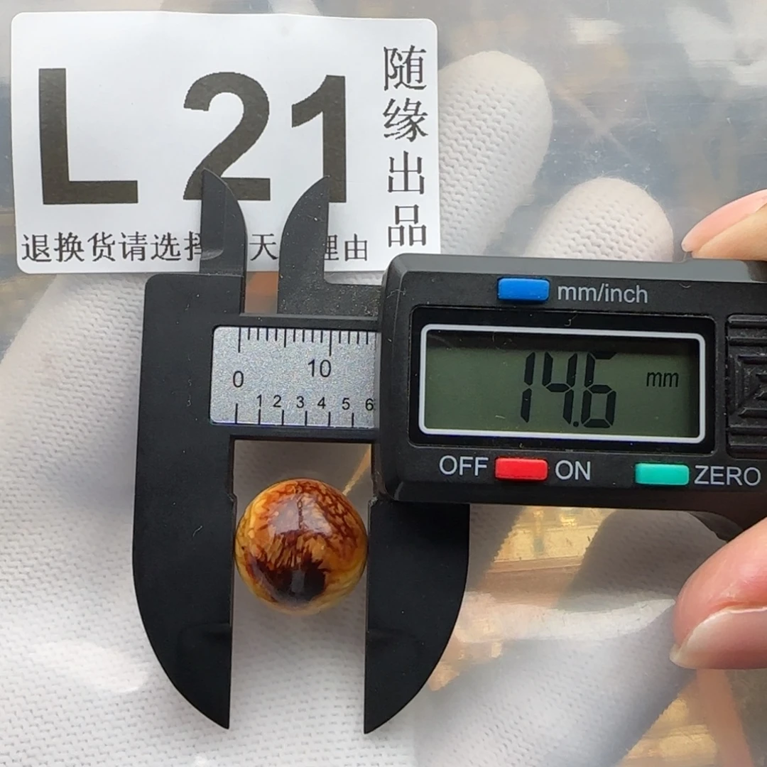 裸石琥珀未镶嵌14尺寸