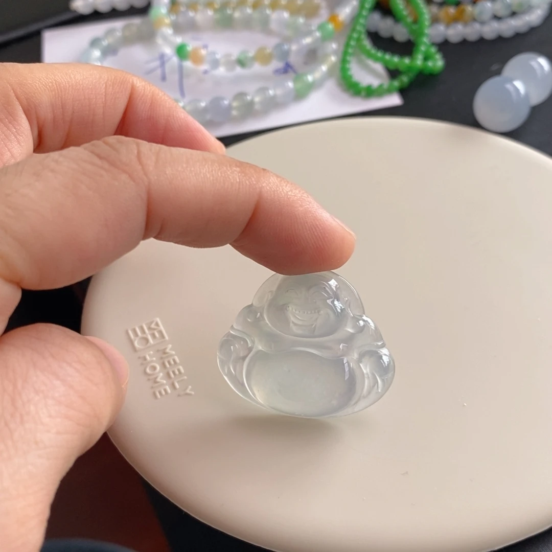 翡翠未镶嵌手链佛公