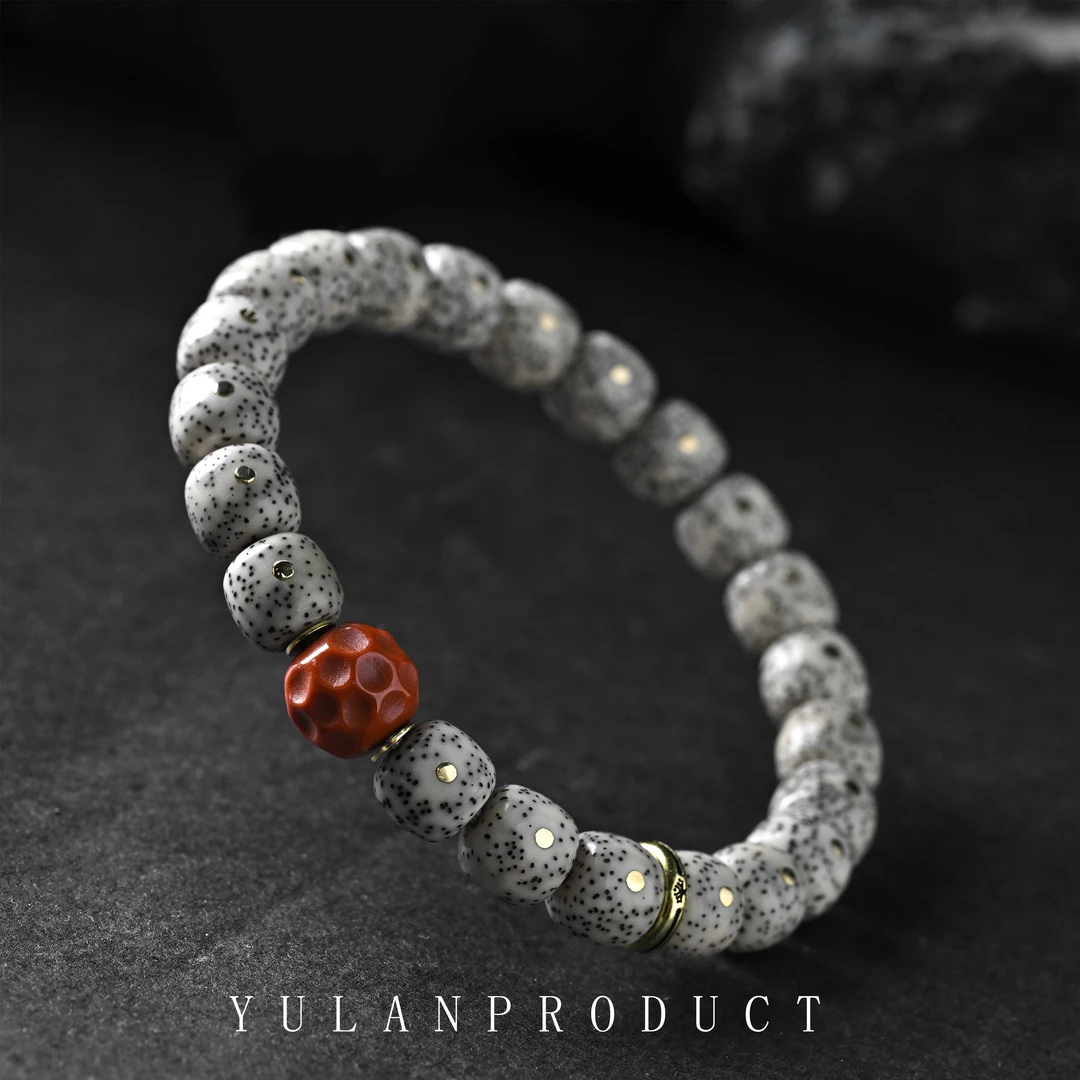 龙虎山【铜爻-赤丹2.0】星月菩提-10*9+南红无相隔珠搭配款