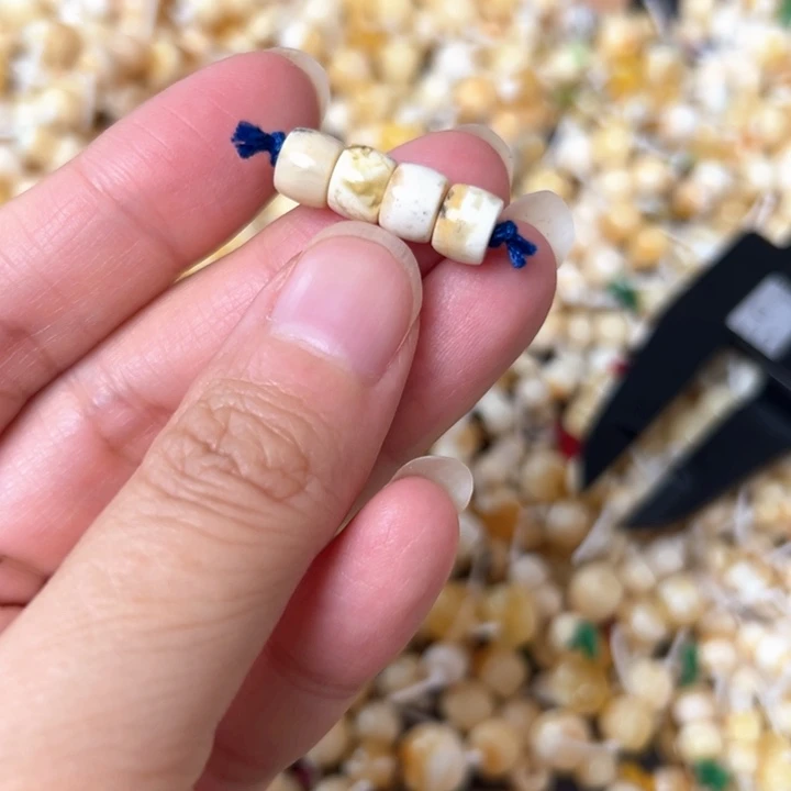 裸石蜜蜡未镶嵌7.1mm一组