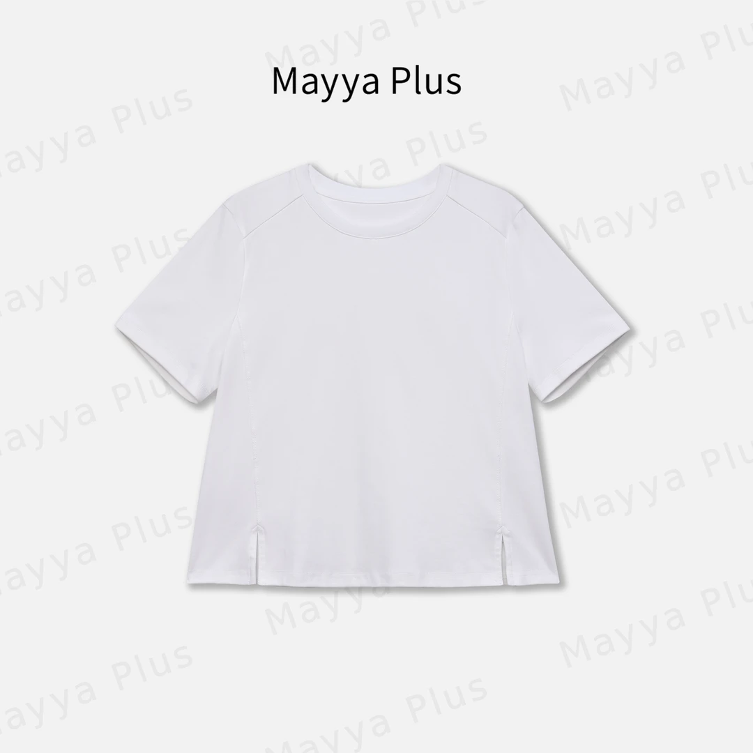 【立裁T】Mayya Plus麦芽定制轻奢气质显瘦百搭款休闲T恤32428128