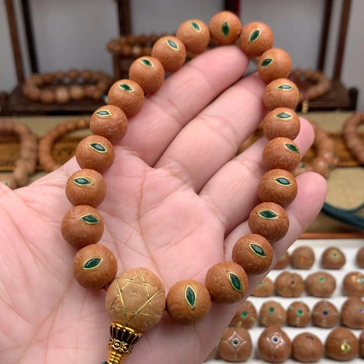 凤眼菩提吊坠手串