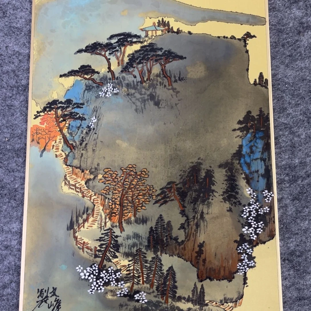 国画艺术家真人手绘