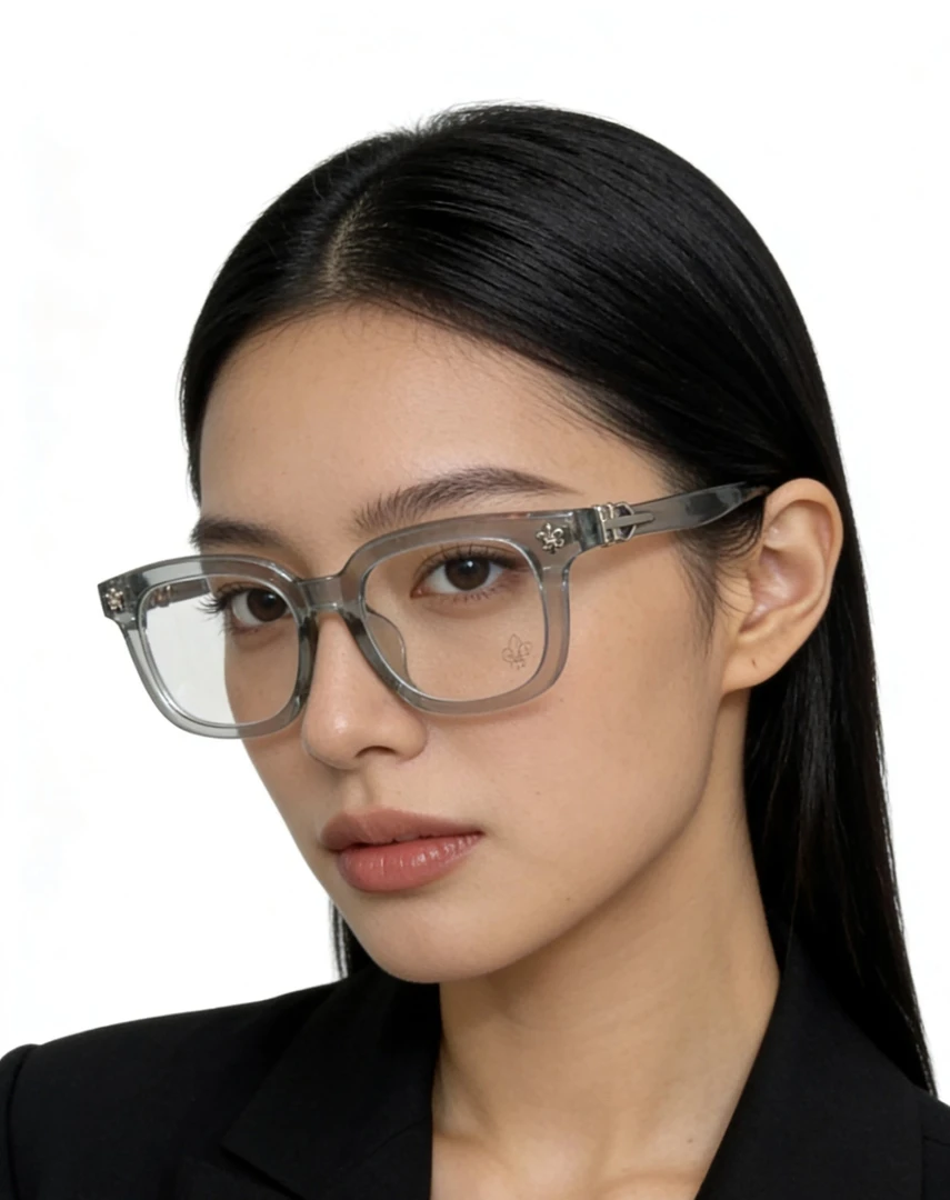 重工灰色素颜眼镜