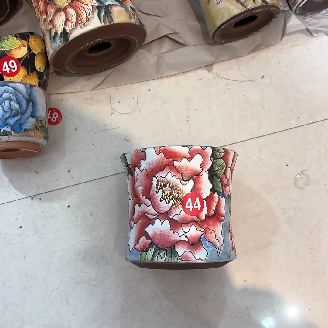 紫砂花盆羽*兰手工花盆默认微瑕