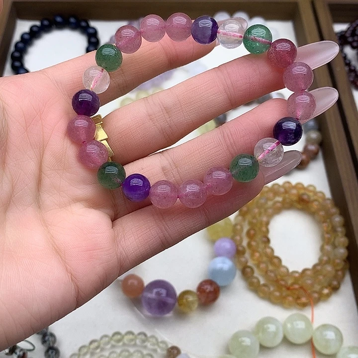 手链水晶未镶嵌多宝草莓晶