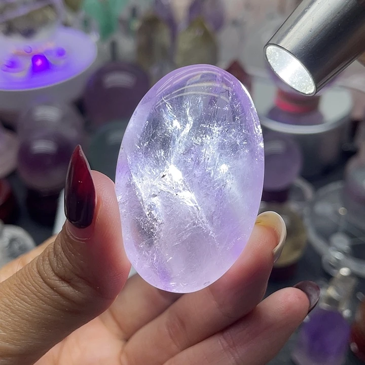 未镶嵌珠宝半成品水晶33紫水晶把玩