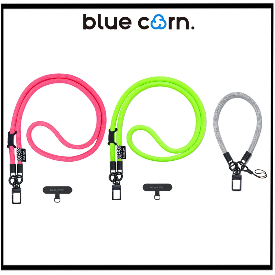 Bluecorn10mm创意时尚多巴胺肩带长链百搭粗斜跨手机挂绳