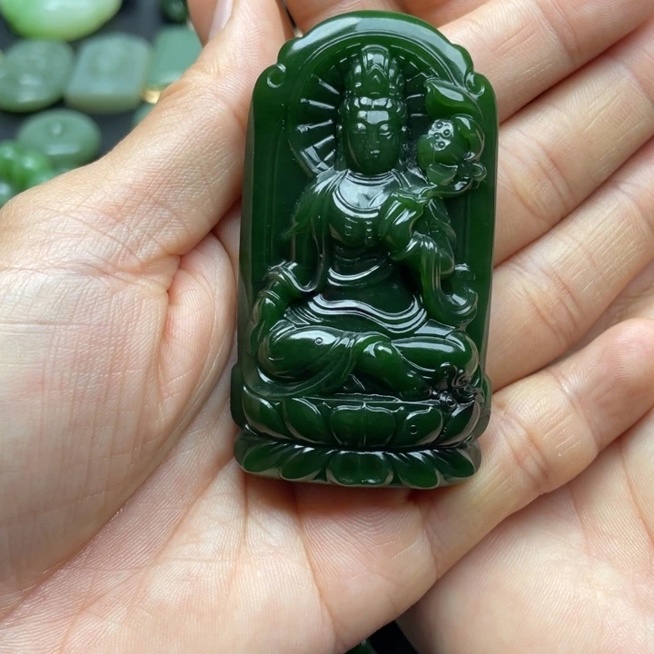 和田玉（碧玉）未镶嵌颈饰
