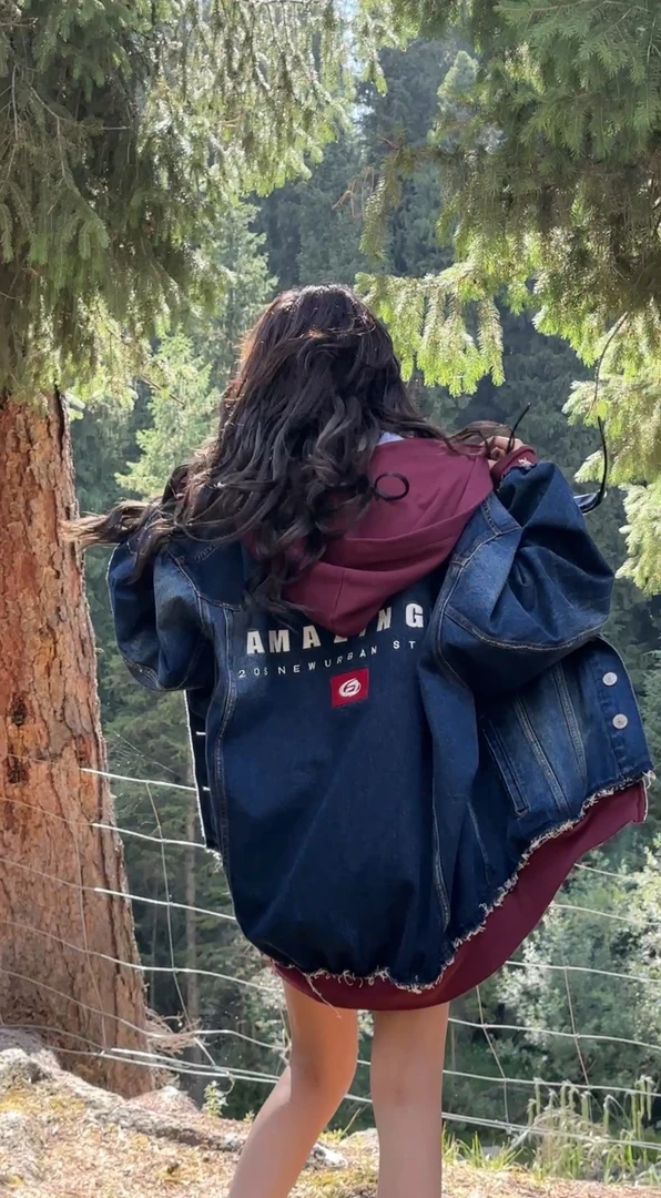 AMAZING IN | 1oo%棉 | 时尚拼接牛仔外套女 A250605-AI55CTJ8668