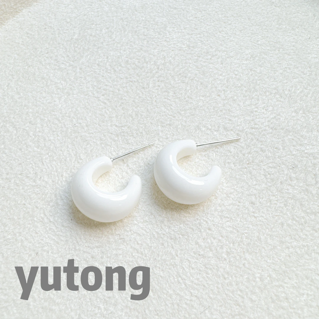 铜合金树脂耳饰 【雨桐轻奢饰品】设计款耳环YT02509