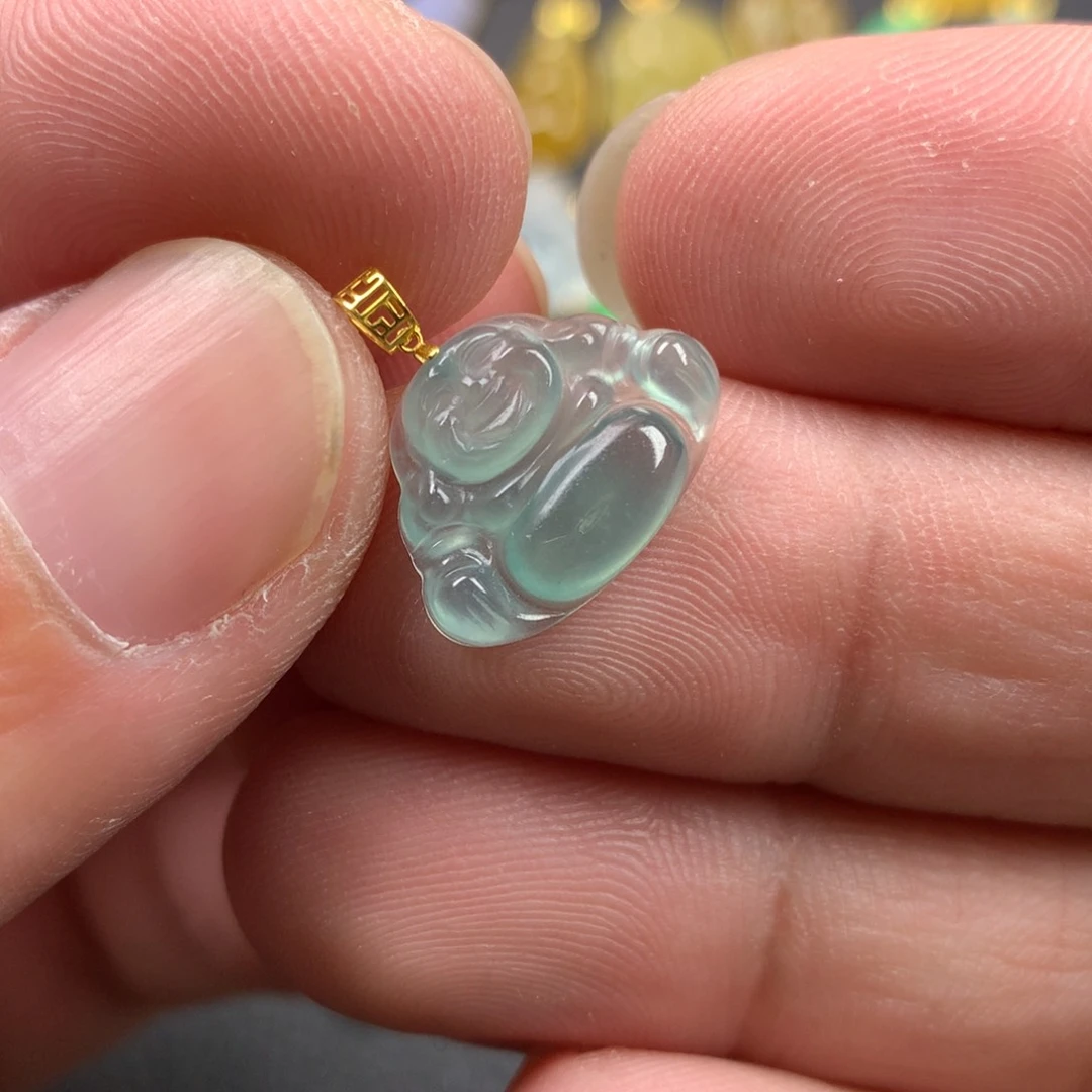 【闪购商品】颈饰18K金镶嵌翡翠翡翠