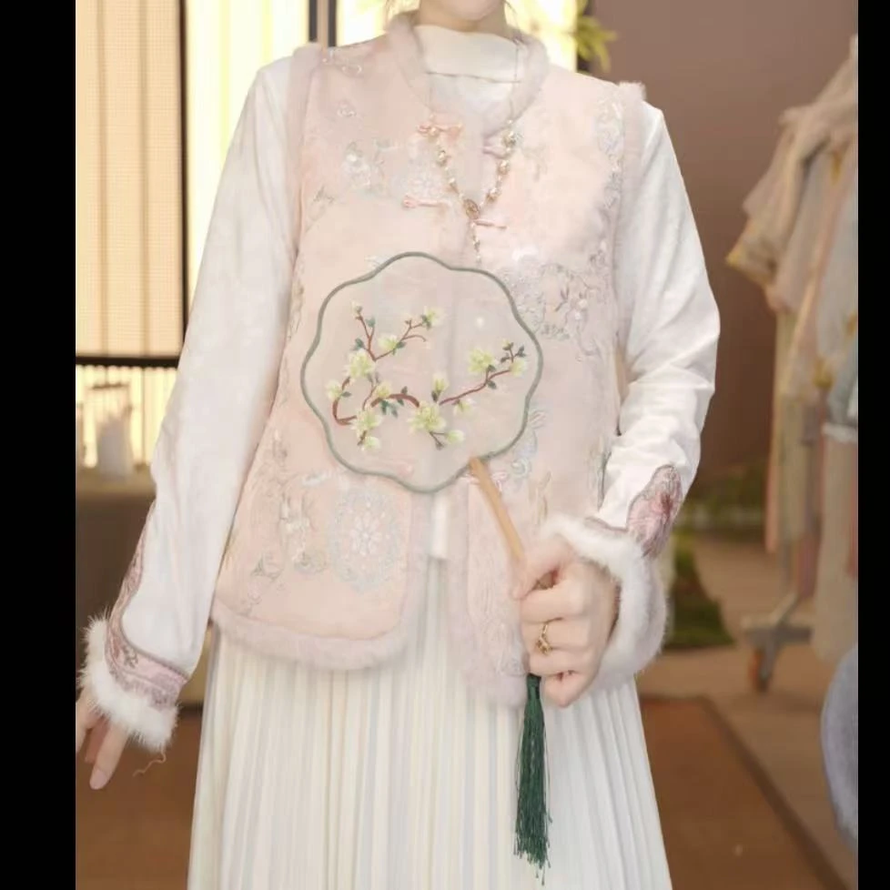 【富贵如意】高定·加棉加厚新中式复古女士夹棉重工刺绣秋冬马甲