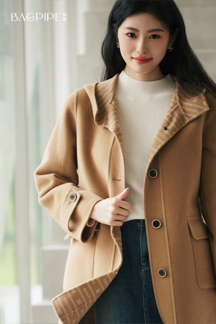 1C45207080衬衫式大版轻外套