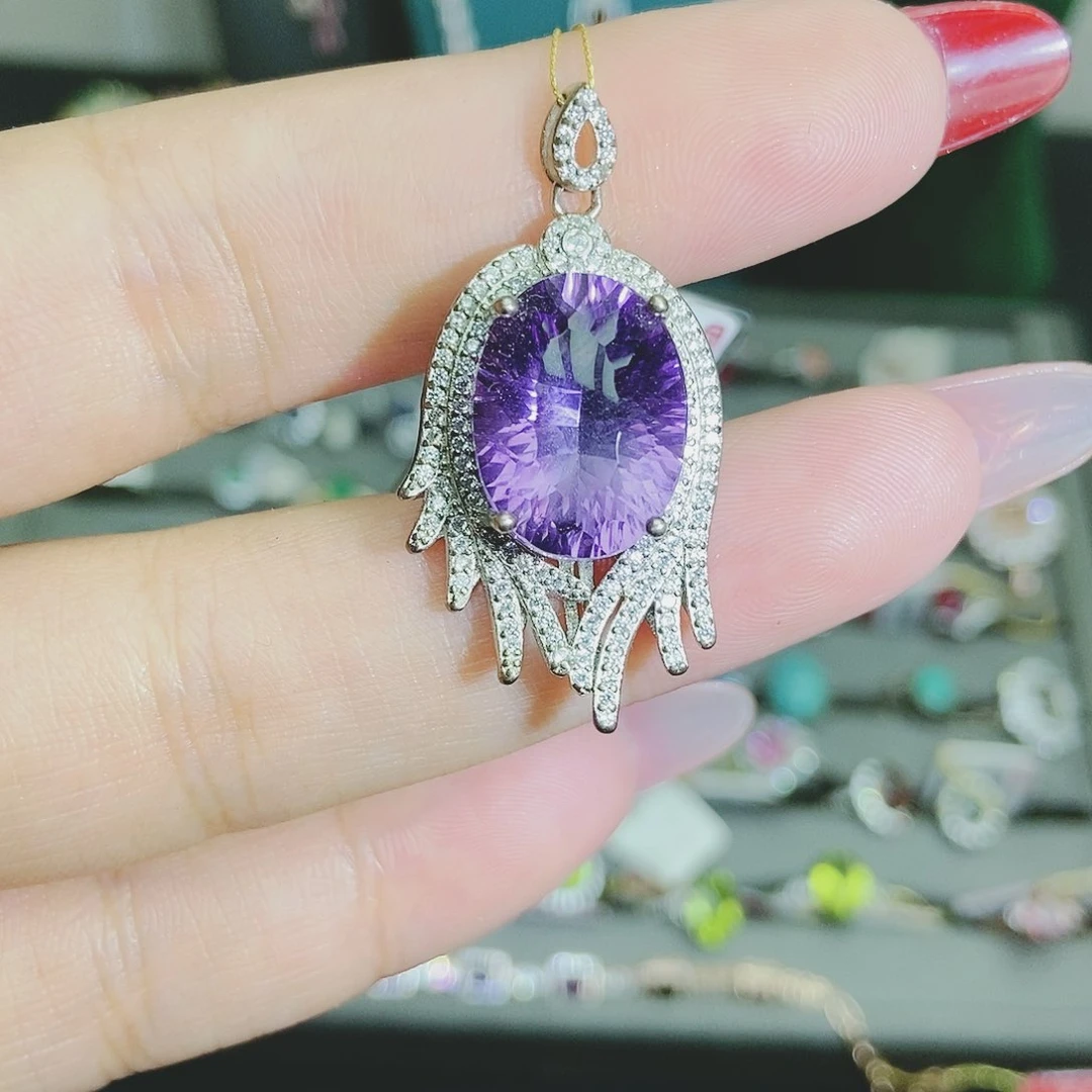 【闪购商品】银S925镶嵌戒指紫晶