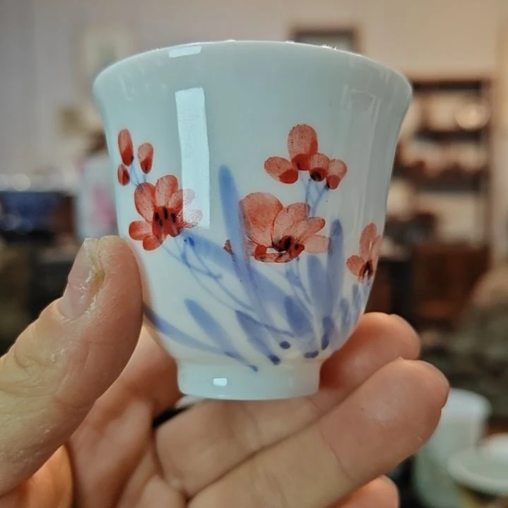 微**～景德镇手工手绘水仙花主人杯