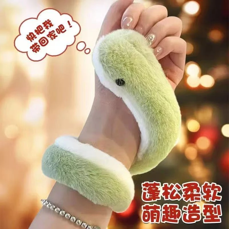 可爱小蛇公仔蛇年吉祥物新款毛绒玩具布娃娃青蛇玩偶沙发客厅摆件