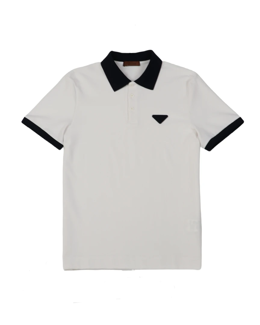 【爵派尔】常规Polo衫百搭上衣夏季撞色运动华夫格修身型休闲QW952