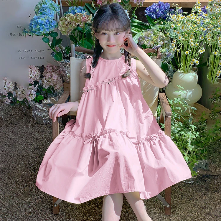 女童连衣裙夏装2025新款洋气童装女孩夏天公主裙儿童夏季薄款裙子