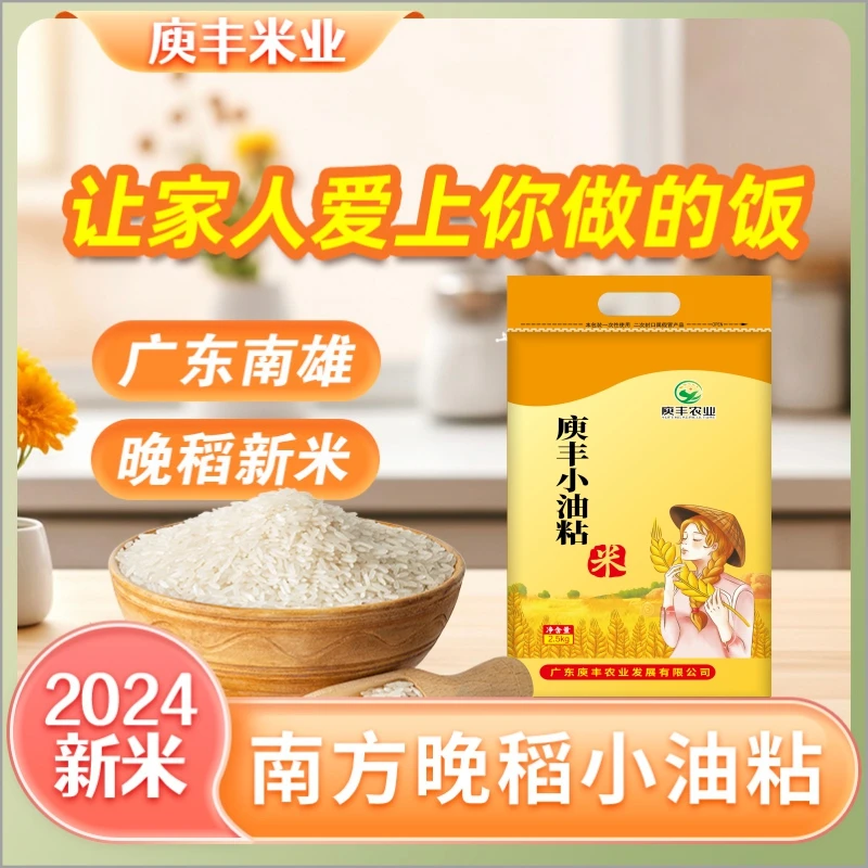 当季晚稻胚芽籼米农家家庭装米米粒