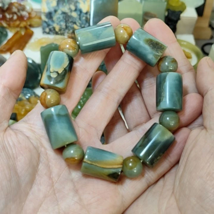 岫玉未镶嵌手串手串手串