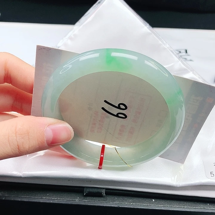 翡翠手镯未镶嵌缅甸天然a货手镯56+