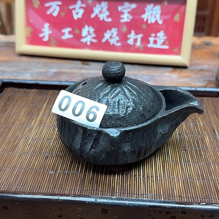 纯手工制作粗陶茶具