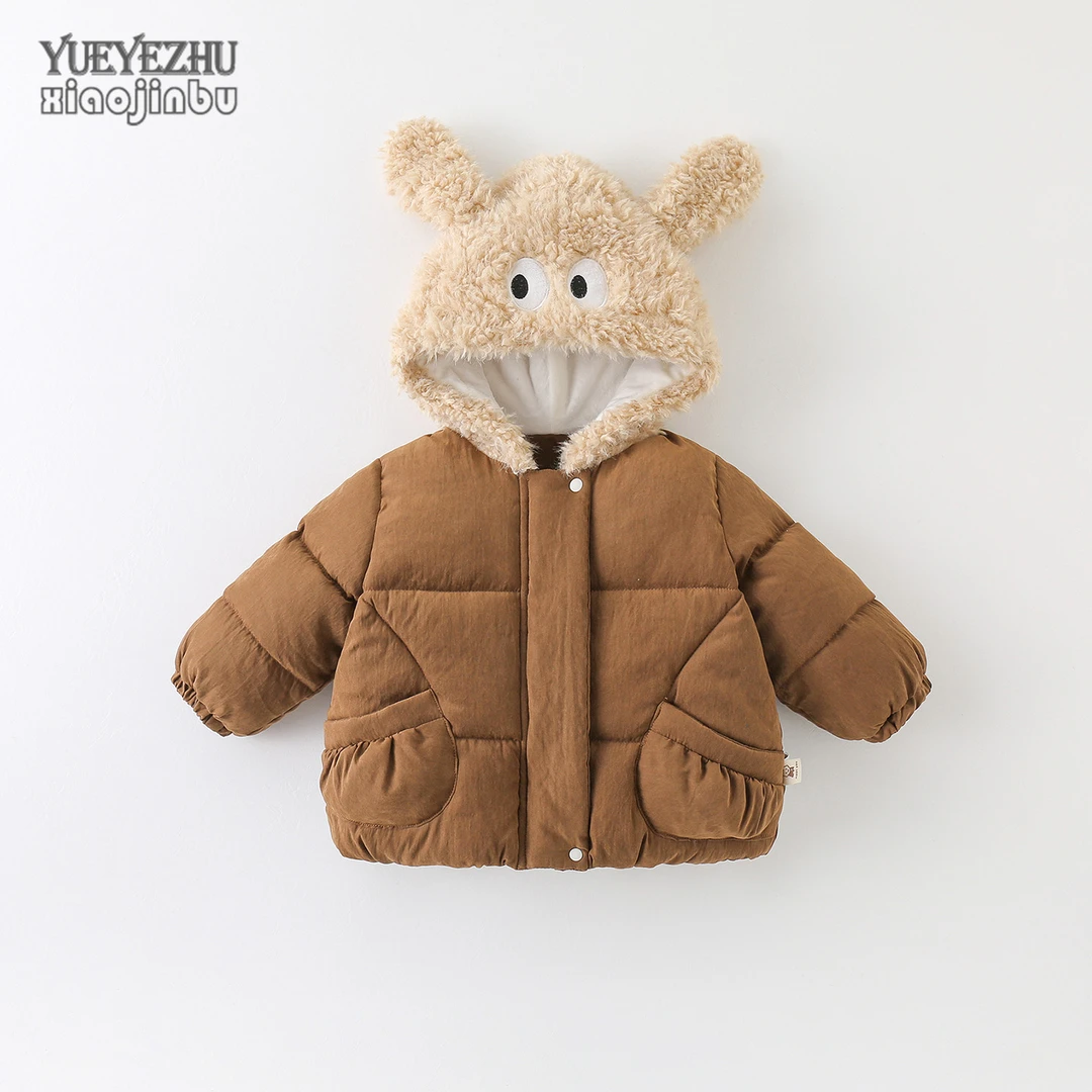 儿童棉服外套秋冬韩版卡通洋气保暖上衣婴幼儿男宝宝冬装加厚棉衣