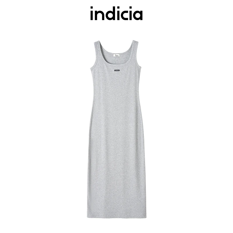 indicia标记25夏新款休闲简约优雅气质背心连衣裙 L2B5LQ090