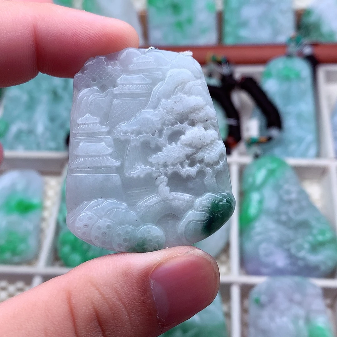 翡翠未镶嵌吊坠(不含链)