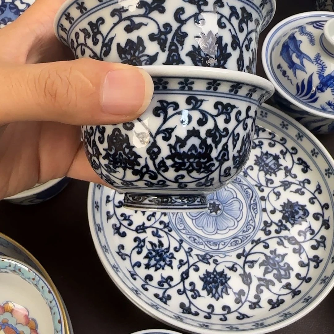 紫**来全手绘景德镇陶瓷艺术