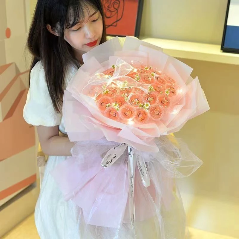 果冻花束diy材料包 零食花束包装六一儿童节礼物创意送女朋友闺蜜