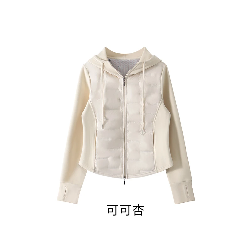 小蛮腰连帽轻系鹅绒服T0010