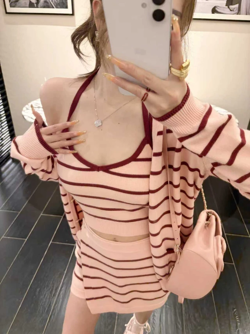 GUIDI GUDI【天际条纹】时尚性感条纹背心/黄加蓝