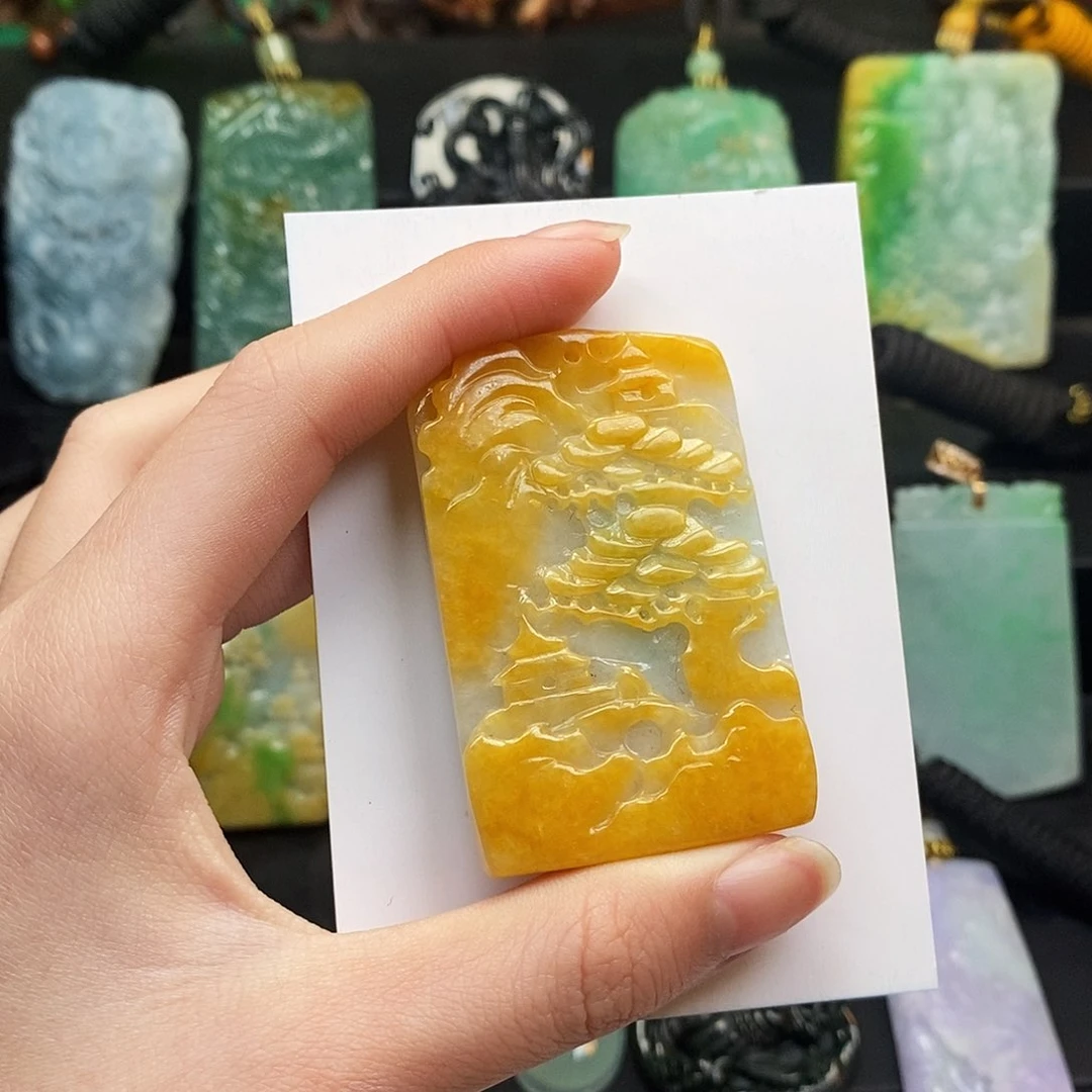 定制翡翠未镶嵌翡翠A货一物一证