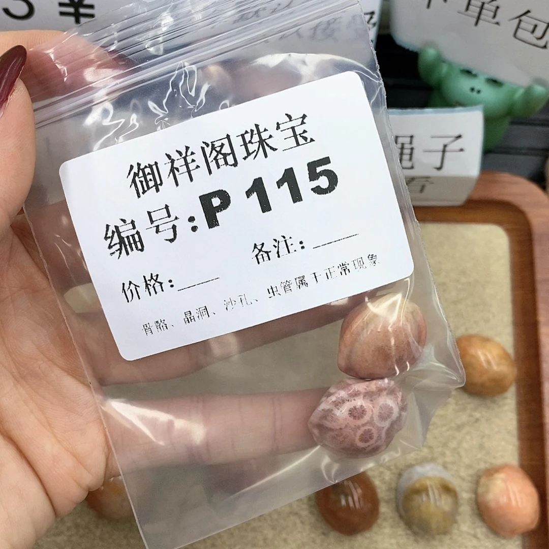 硅化珊瑚（珊瑚玉）P未镶嵌T***a